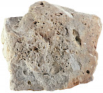 Parautochthoner Kreidesandstein-Block der Oberhäslich-Formation (Mittelcenomanium), 64x62x24cm, aus einem känozoischen Elbe-Lauf nördlich von Dresden/Sachsen. © Ingo Morgenstern, Museum der Westlausitz Kamenz