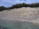 Rutschungen ("Bärsteinhorizonte") im Campanium der Ahlen-Formation von Beckum, Münsterländer Kreidebecken. © Markus Wilmsen