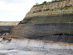 Kontinentale Sande und marine Sandsteine aus der cenomanen Peruc-Korycany-Formation bei Pecínov südlich Prag, Böhmisches Kreidebecken, Tschechien. © Markus Wilmsen